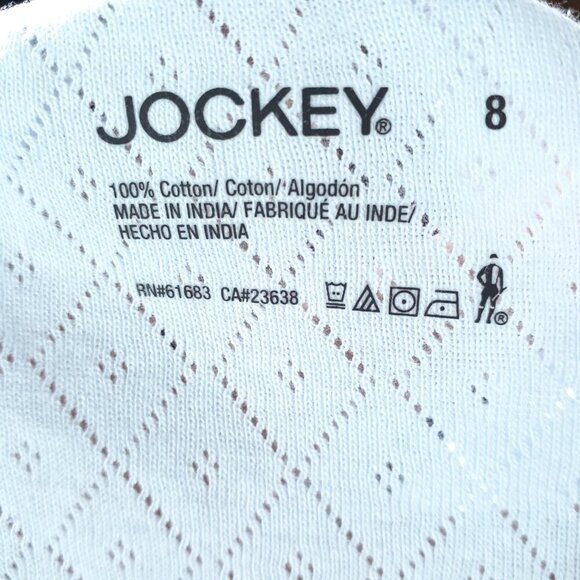 Jockey Womens Panties Size 8 High Cut Brief Underwear Light Blue 764 - Picture 3 of 3